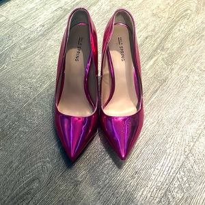 Pink Chrome Heels